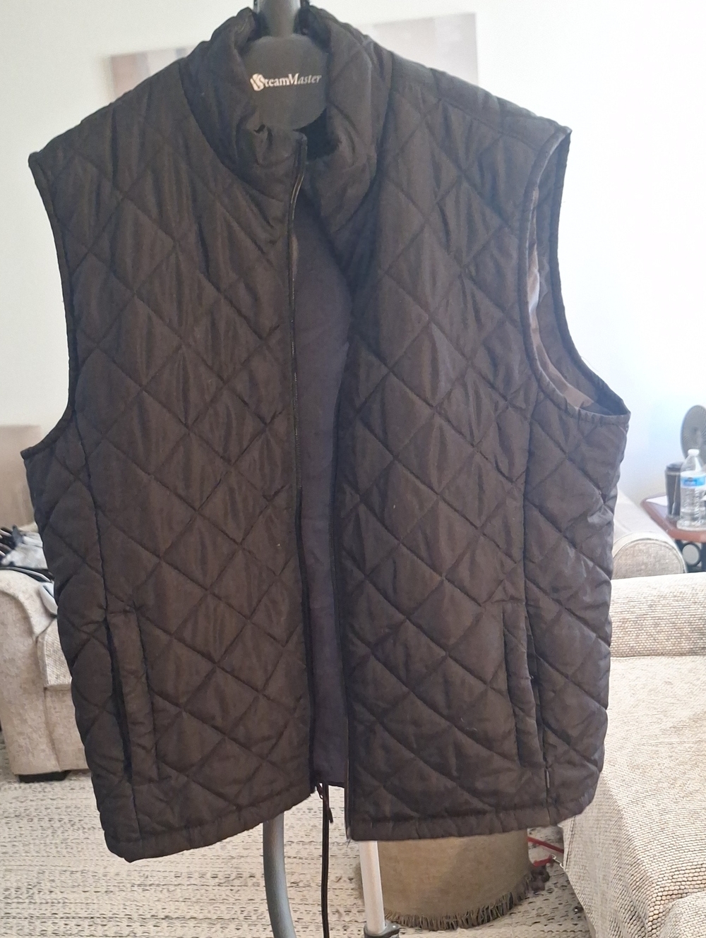 Hawke & Co Quilted Black Men's Vest